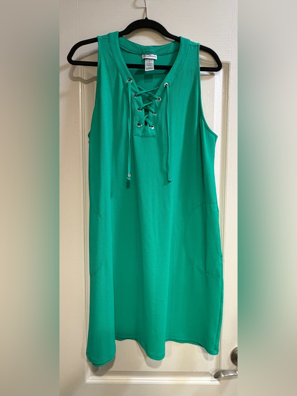 Tommy Bahama Island Cays Sleeveless Lace-Up Spa Dress